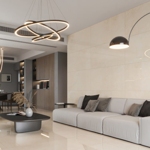 Shandar 24" x 48" Polished Porcelain Field Tile in Crema Marfil alt image