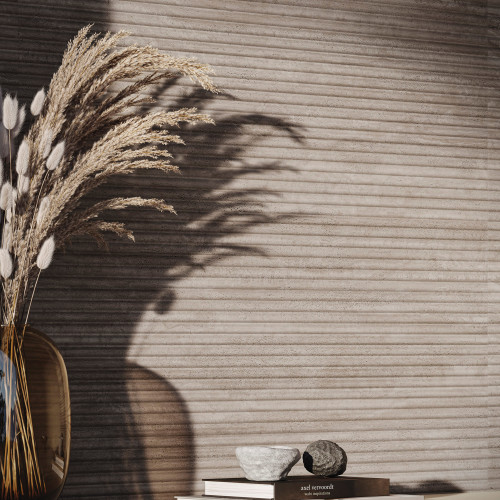 Tivoli 24" x 48" Natural Matte Porcelain Convesso Fluted Deco in Terra alt image