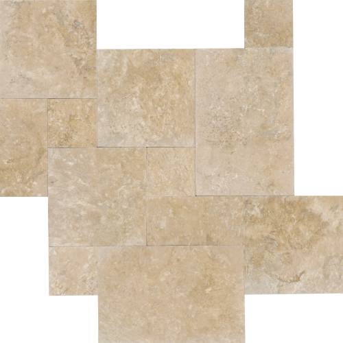 Durango Brushed Travertine Versailles Pattern Bundle - Filled