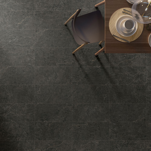 Farmhouse Living 12" x 24" Rectified Matte Porcelain Field Tile in Slate