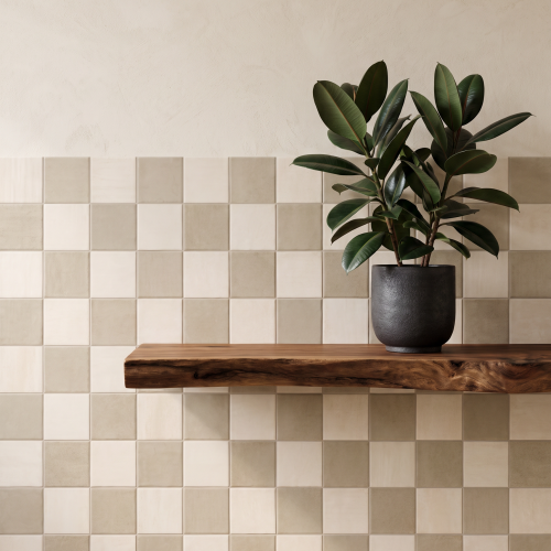 Hikari 4" x 4" Matte Porcelain Field Tile in Sage
