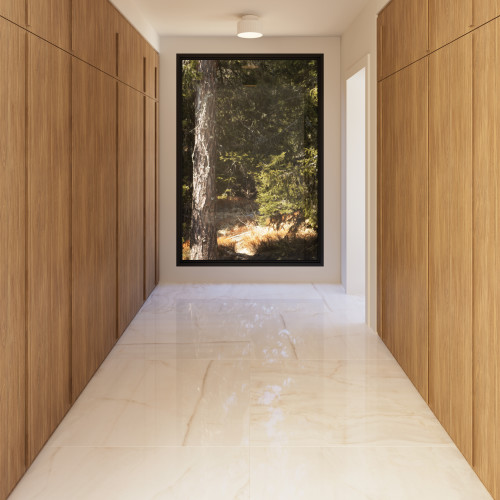 Magnifica Nineteen Forty-Eight 48" x 48" - 8mm Polished Porcelain Tile in Crystal Onyx