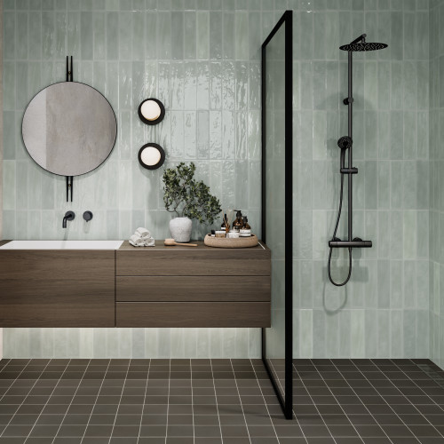 Marin 2.5" x 10" Ceramic Wall Tile in Aloe Green
