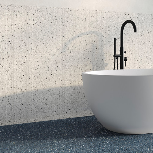 Mystere 24" x 24" Structured Porcelain Tile in Blue