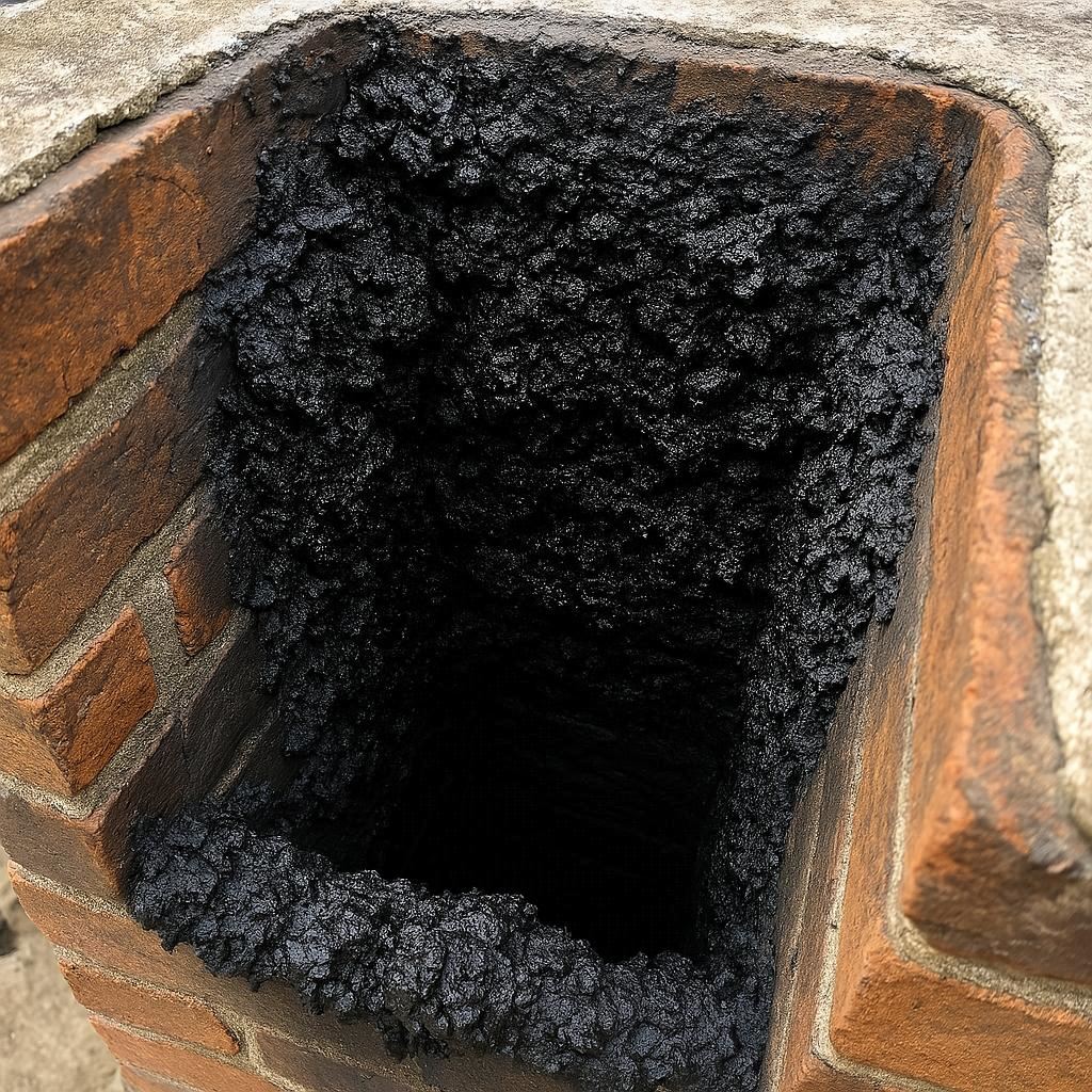 Chimney With Black Creosote Chimney With Black Creosote
