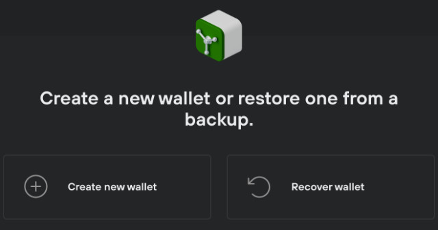 Create New Wallet