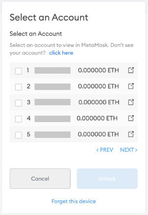 Unlock wallet address