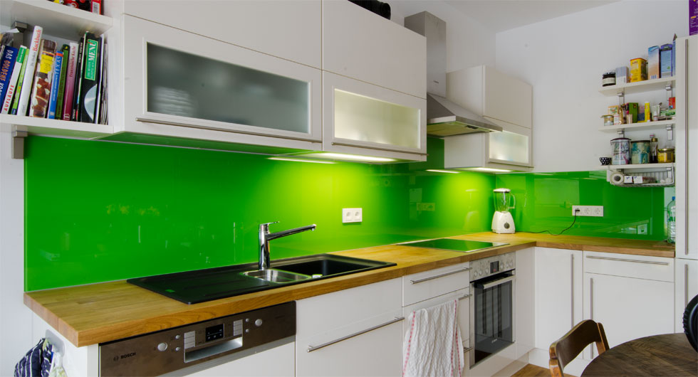 Küchenrückwand farbig