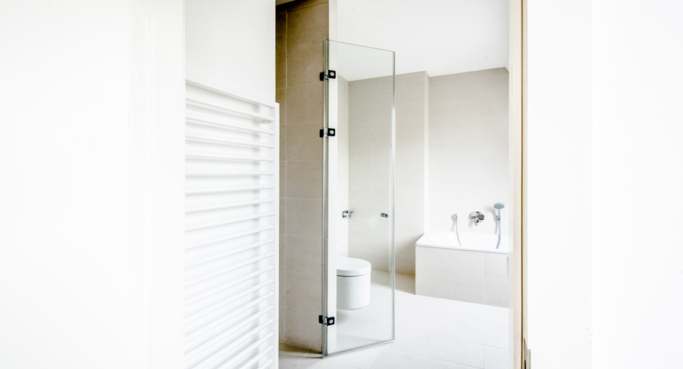 Walk-In Duschwand aus Glas