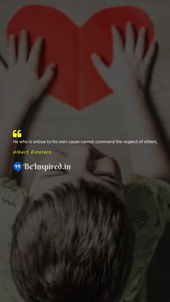 Albert Einstein Picture Quote on respect integrity self confidence leadership 