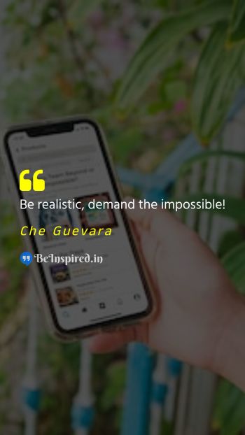 Che Guevara Picture Quote on demand impossible 