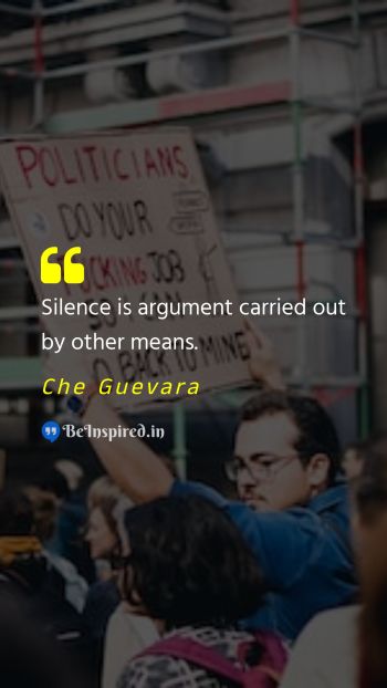 Che Guevara Picture Quote on communication expression protest resistance 