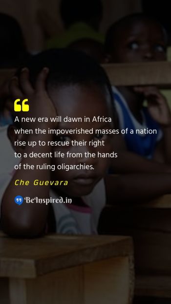 Che Guevara  Picture Quote on africa liberation social justice 