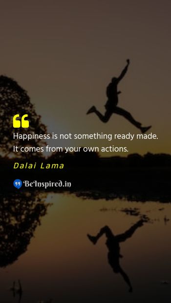 Dalai Lama  Picture Quote on happiness action motivational 