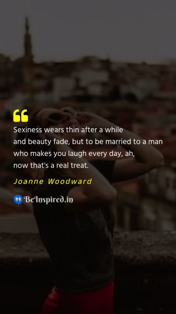 Joanne Woodward  Picture Quote on marriage humor laughter 