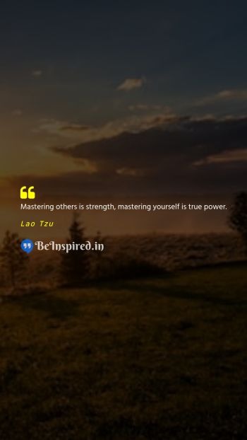 Lao Tzu Picture Quote on discipline self confidence wisdom leadership 