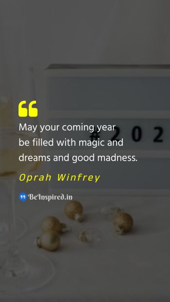 Oprah Winfrey Picture Quote on new year dreams joy 