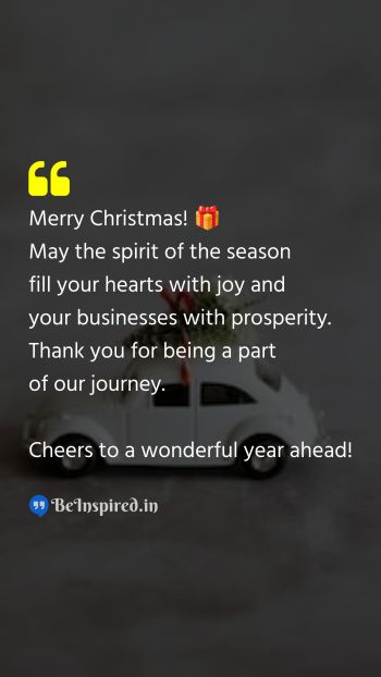 Christmas Wishes Quote related to client, joy, prosperity, gratitude, journey, wonderful