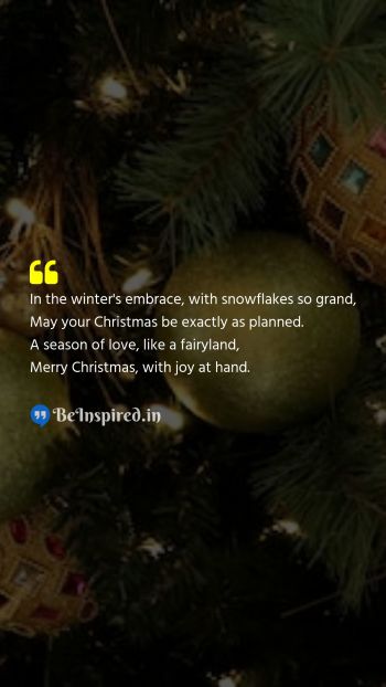 Christmas Wishes Quote related to winter, snow, love, joy