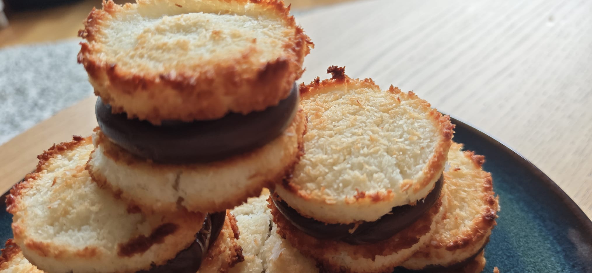 Alfajores de coco y dulce de leche 250 gr