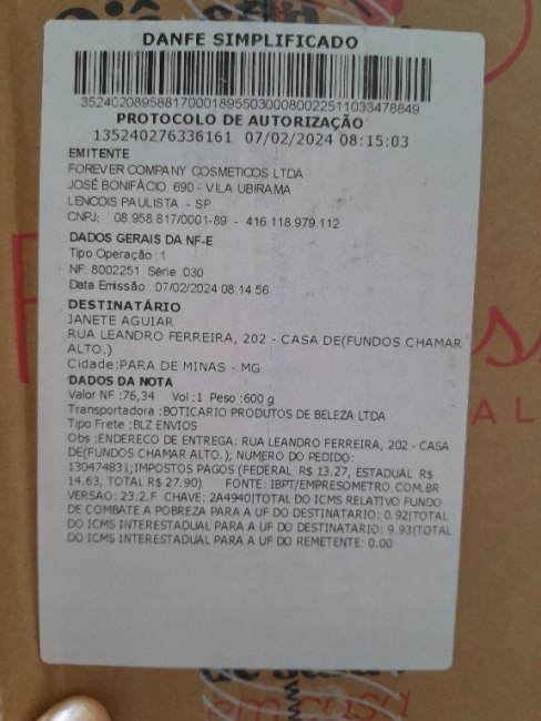 imagem da avaliação