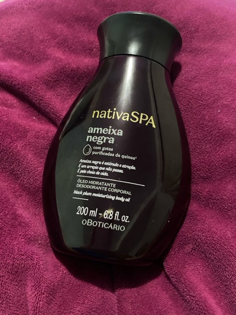 Óleo Hidratante Corporal Nativa SPA Ameixa Negra 200ml | O Boticário