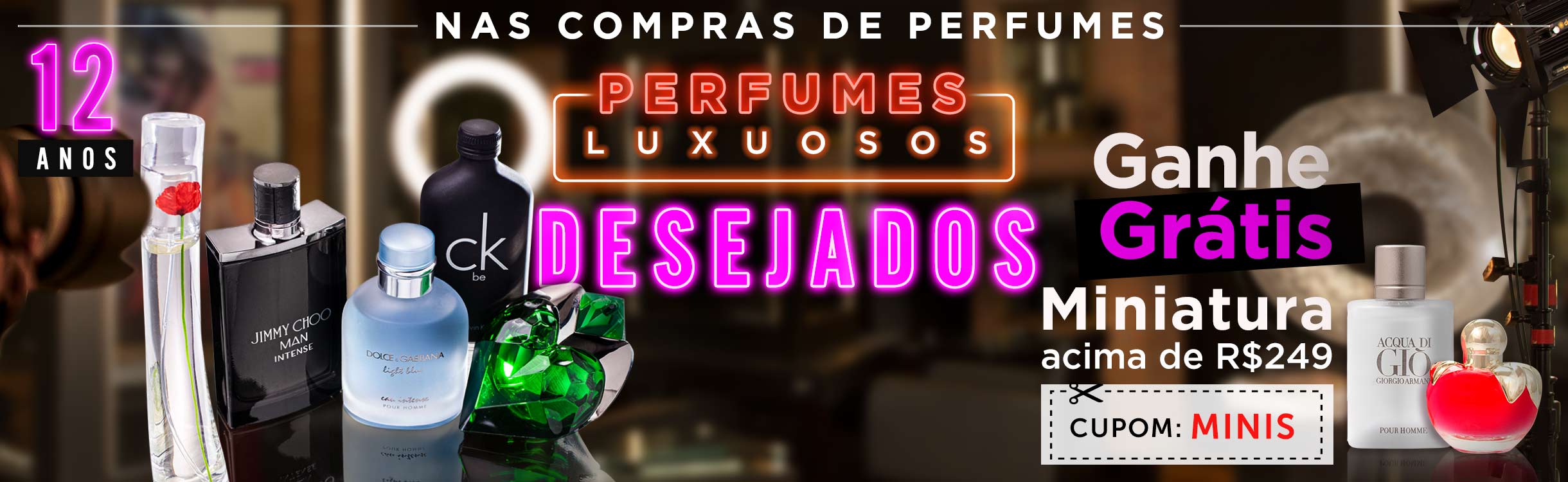 Ganhe miniatura nas compras acima de R$249