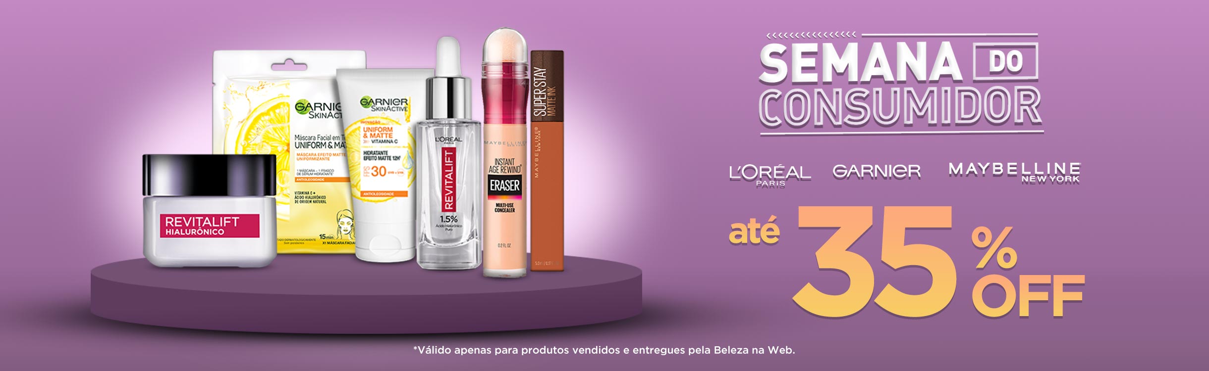 Até 35% OFF em L'Oréal