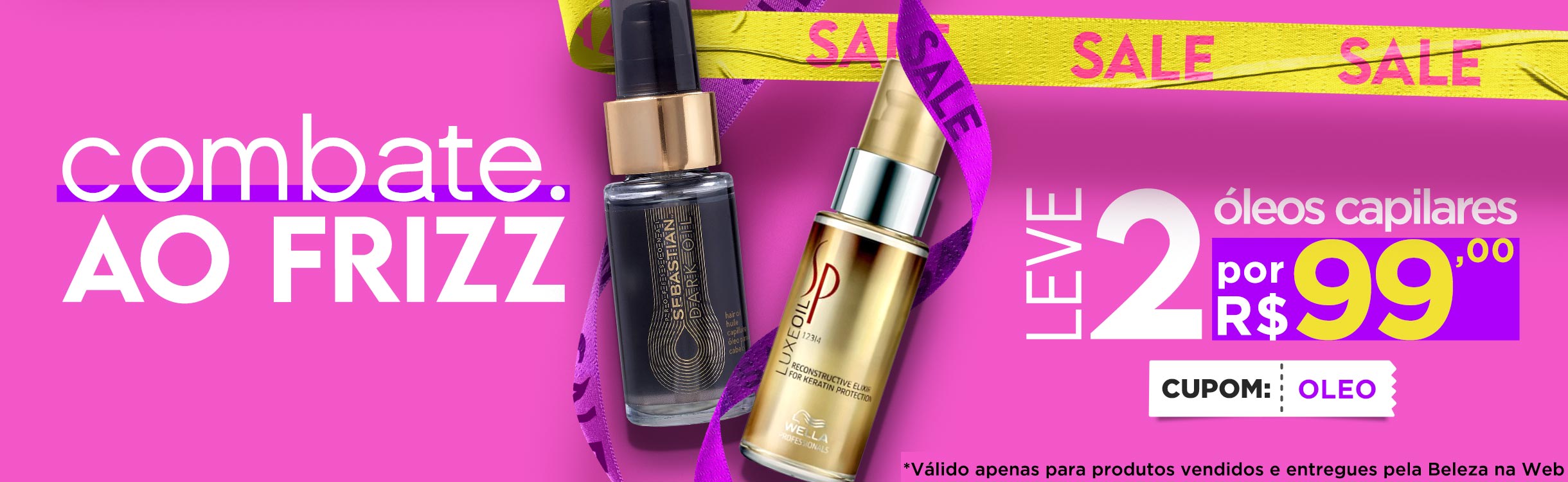 Para combater o frizz, umectar e nutrir os fios!