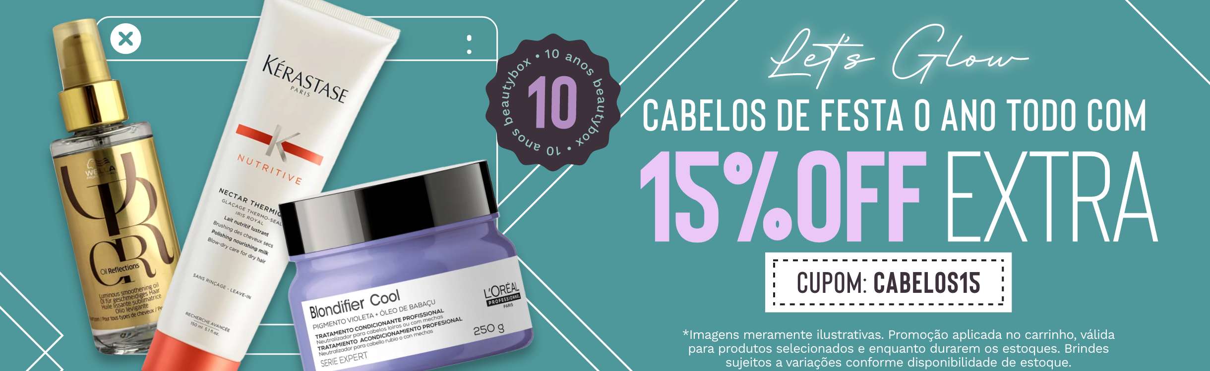 Seleção imperdível com 15%OFF Extra
