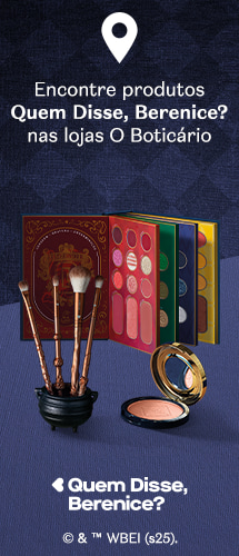 Duas embalagens de desodorantes O Boticário, o “Cuide-se Bem” e “Arbo”, com o título “A Beleza do Nosso Carnaval” em um fundo verde com símbolos carnavalescos.