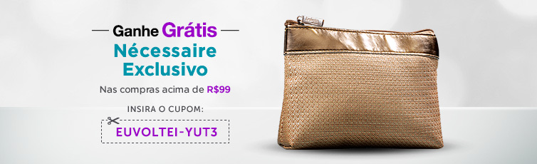 Ganhe Nécessaire Exclusivo!