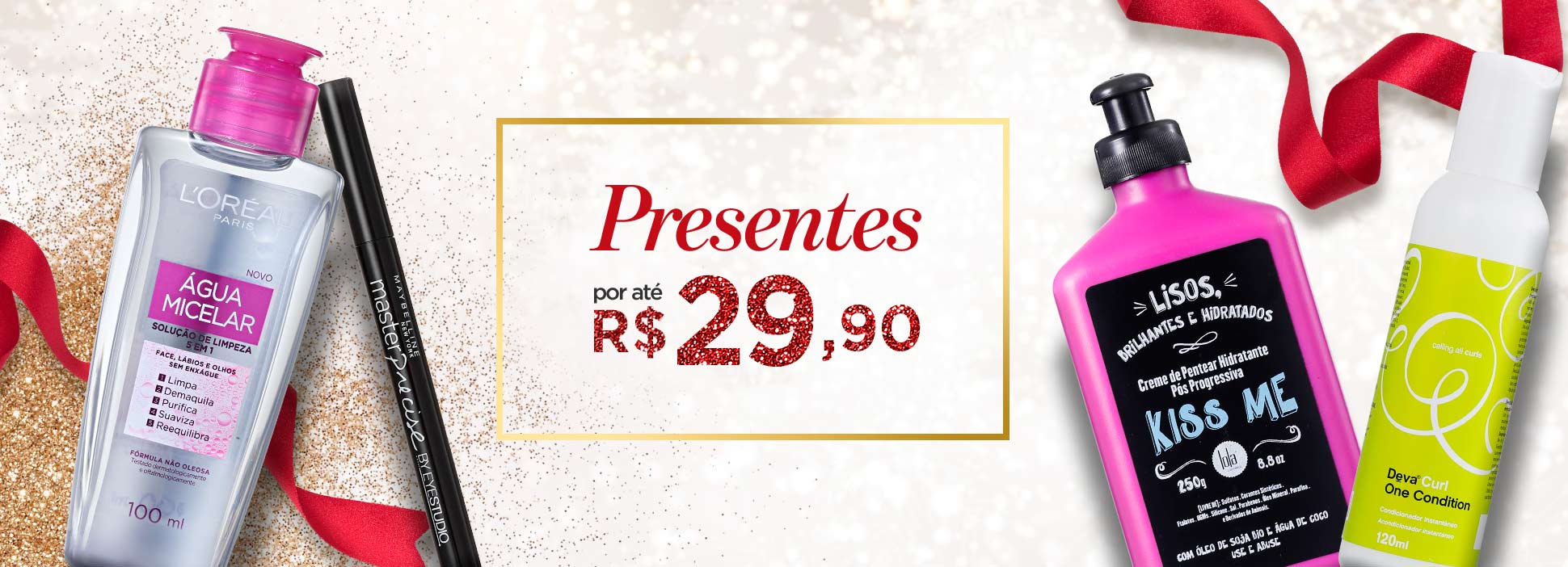 Presentes por até R$29,90