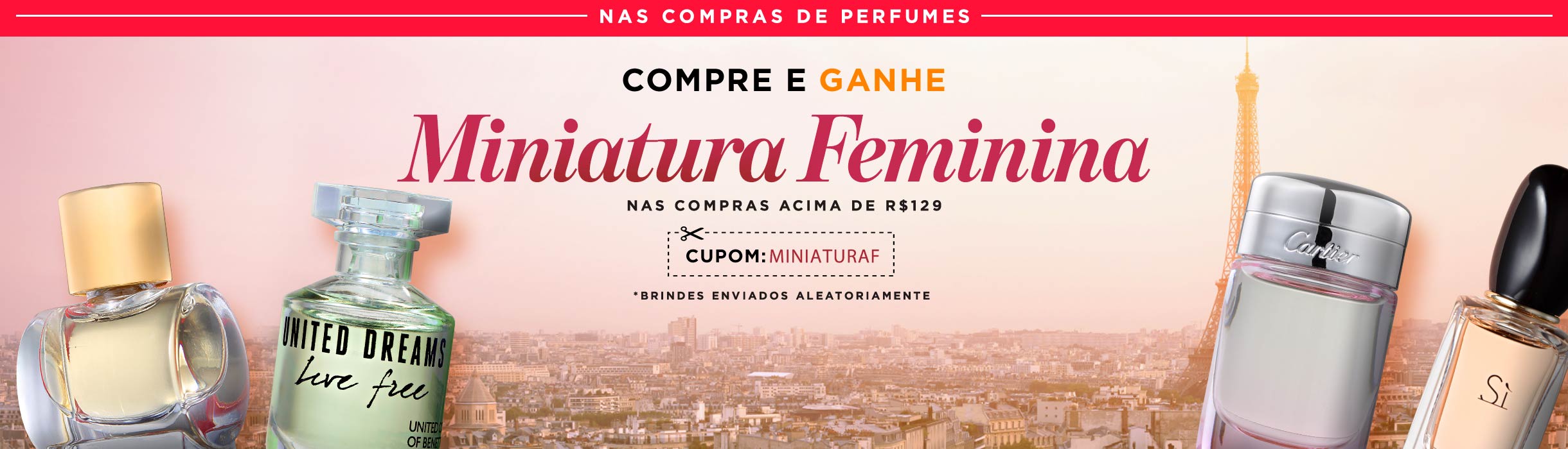 Ganhe Miniatura Perfume Feminina