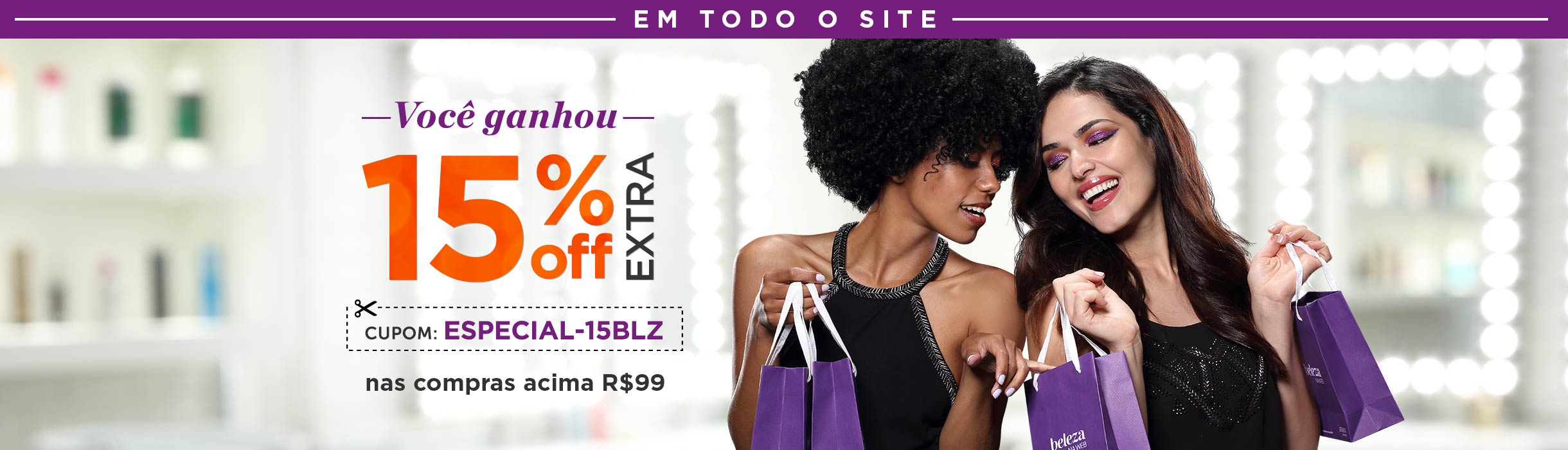 Ganhe 15%OFF na Próxima Compra!
