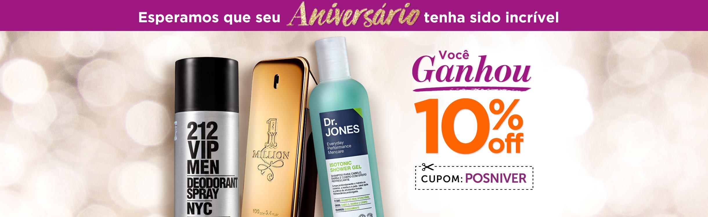 10% OFF Extra de Aniversário