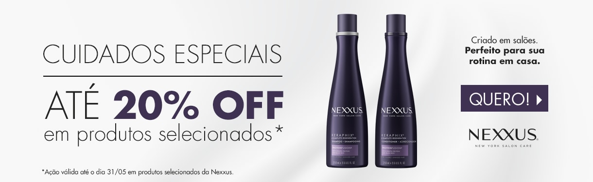 Nexxus Cuidados Especiais Até 20% Off