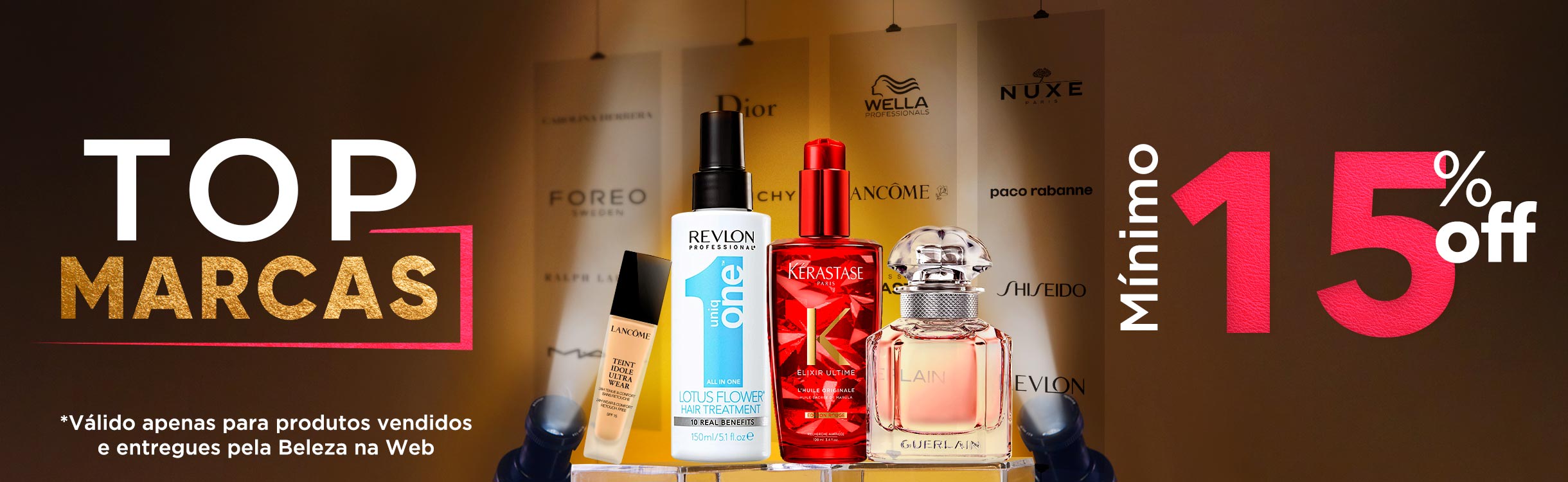 Top Marcas com mínimo 15% off