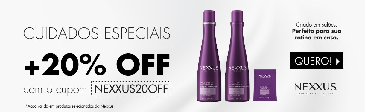 Nexxus Cuidados Especiais Até 20% Off