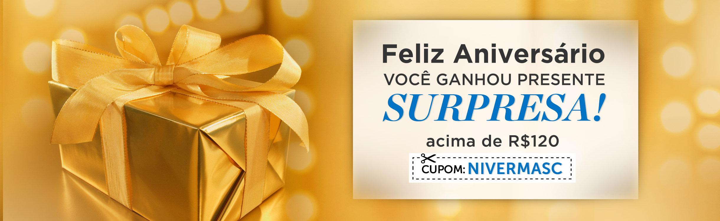 Presente Surpresa Masculino no seu Aniversário