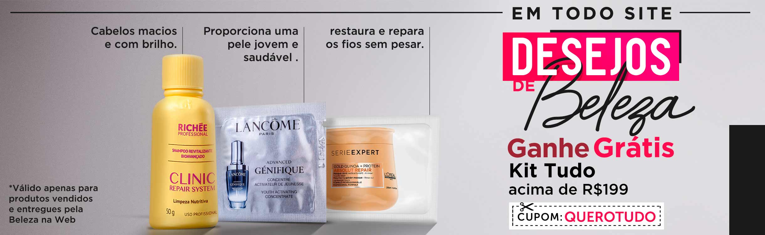 Escolha seu desejos de beleza