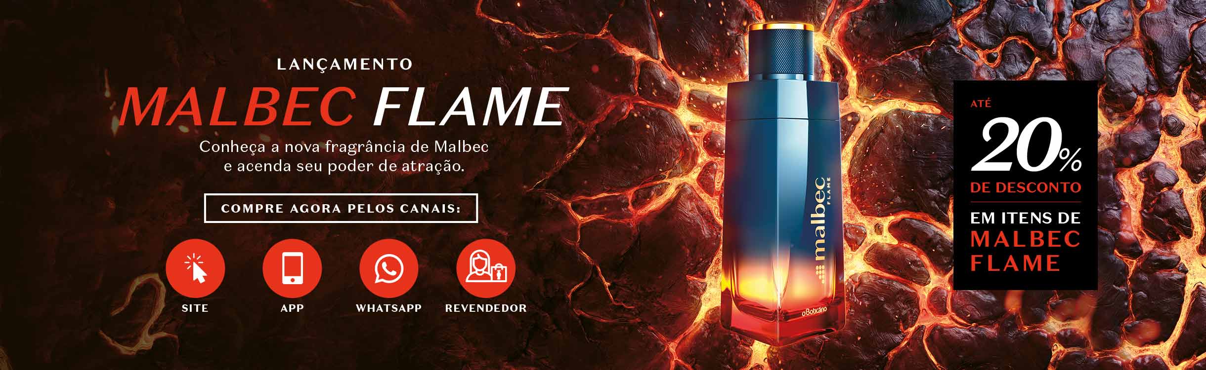 Conheça Malbec Flame, a nova fragrância do Boticário