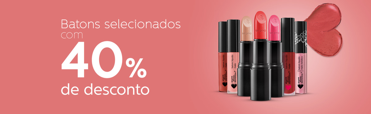 Batons com desconto!