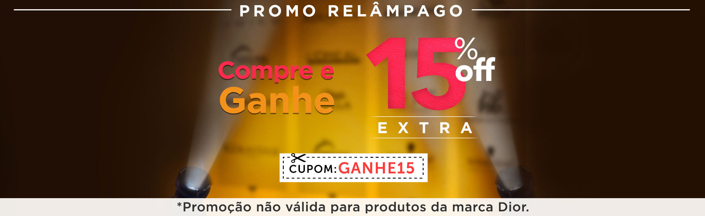 Cupom de 15% OFF Extra!