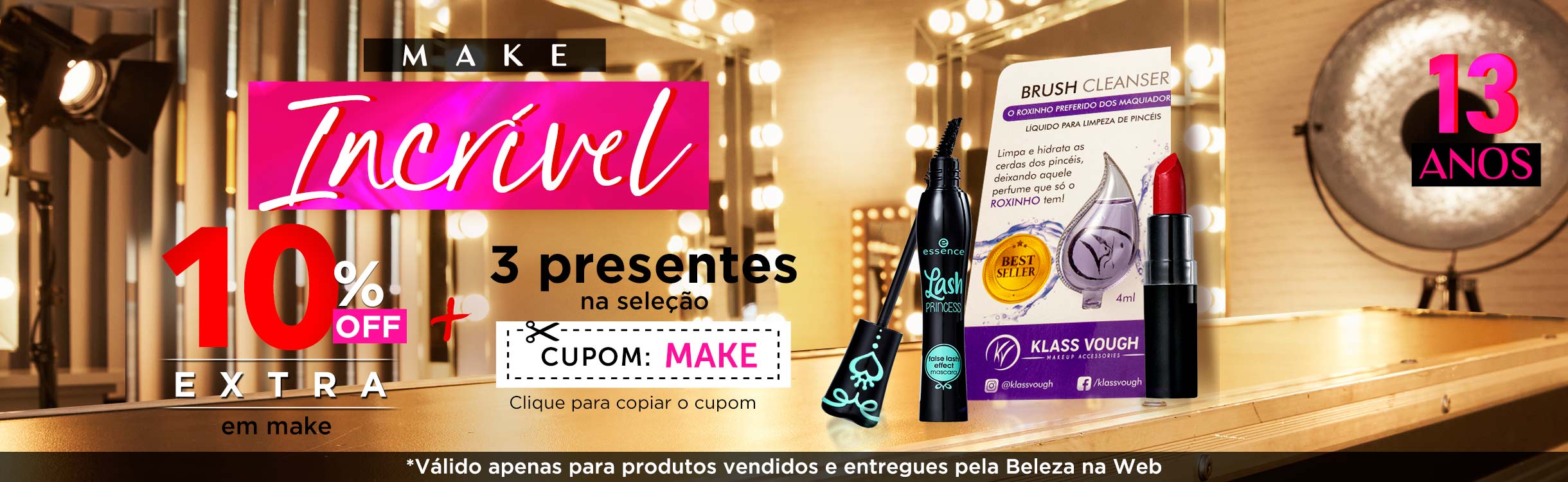 10% OFF EXTRA na Seleção + 3 Presentes