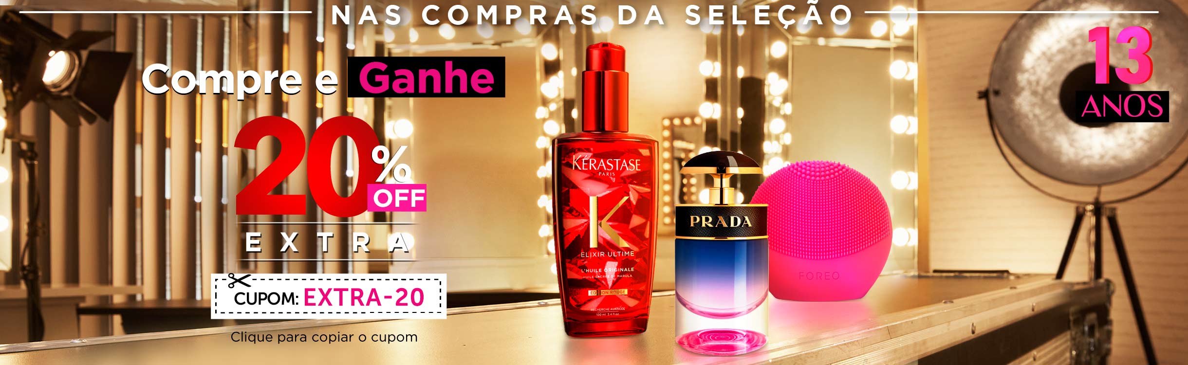 Ganhe 20 off!