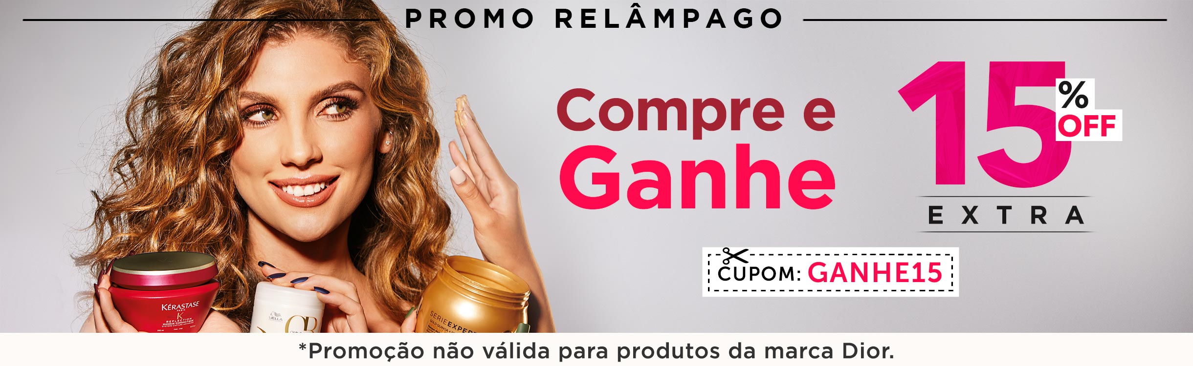 Cupom de 15% OFF Extra!