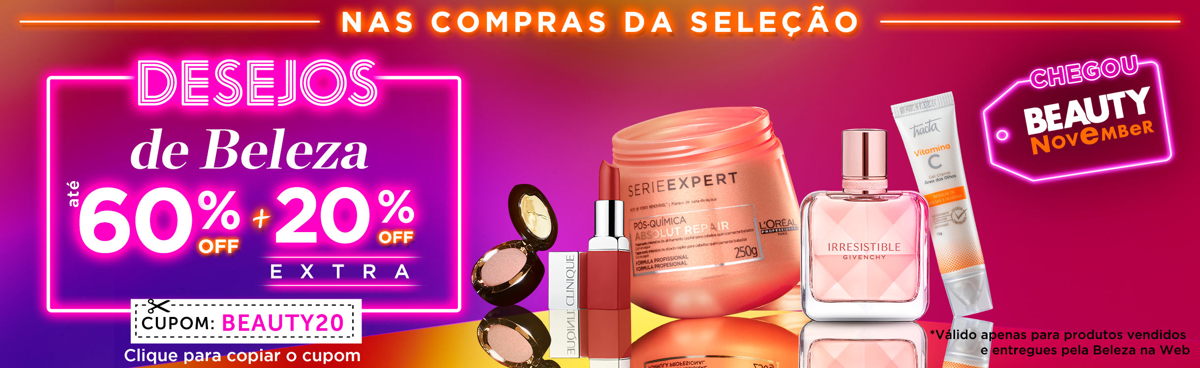 Beauty November | Seus Desejos de Beleza com Descontos Incríveis