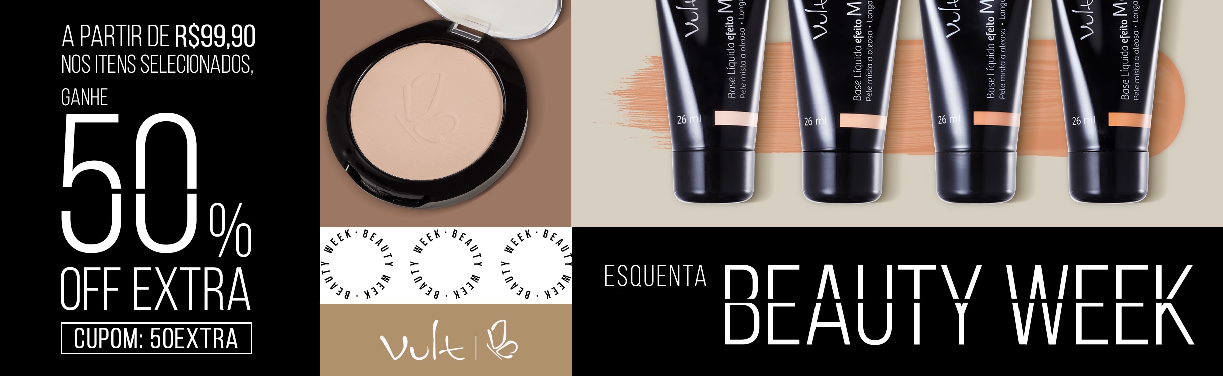 Ganhe 50%Off Extra