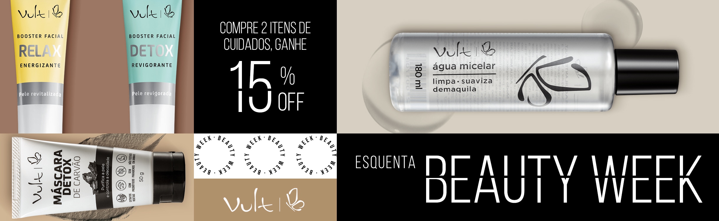 Ganhe 15% Extra, nas compras de Cuidados